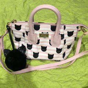Betsey Johnson CAT PRINT handbag